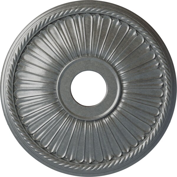 Ekena Millwork Berkshire Ceiling Medallion (Fits Canopies up to 6 3/8"), 20 1/8"OD x 3 7/8"ID x 1 7/8"P, Platinum CM20BE1PLS - main